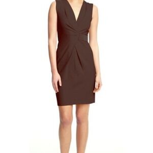 KENNETH COLE Black Samantha Tank Sheath Wrap Long Zipper on back Dress Sz XS